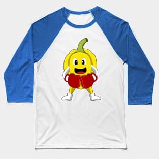 Pepper as Boxer with Boxing gloves Baseball T-Shirt